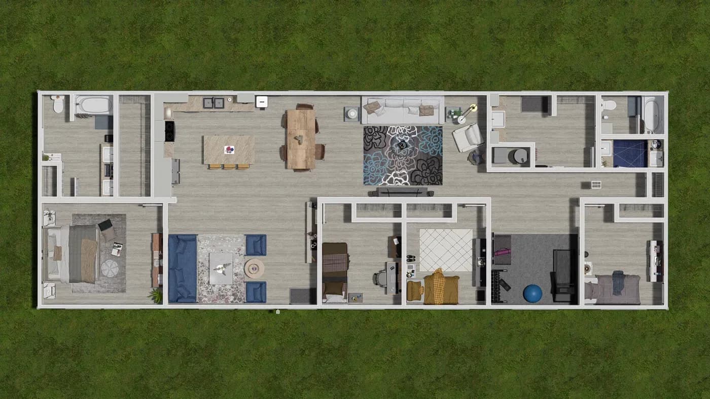 Ridge interior home features