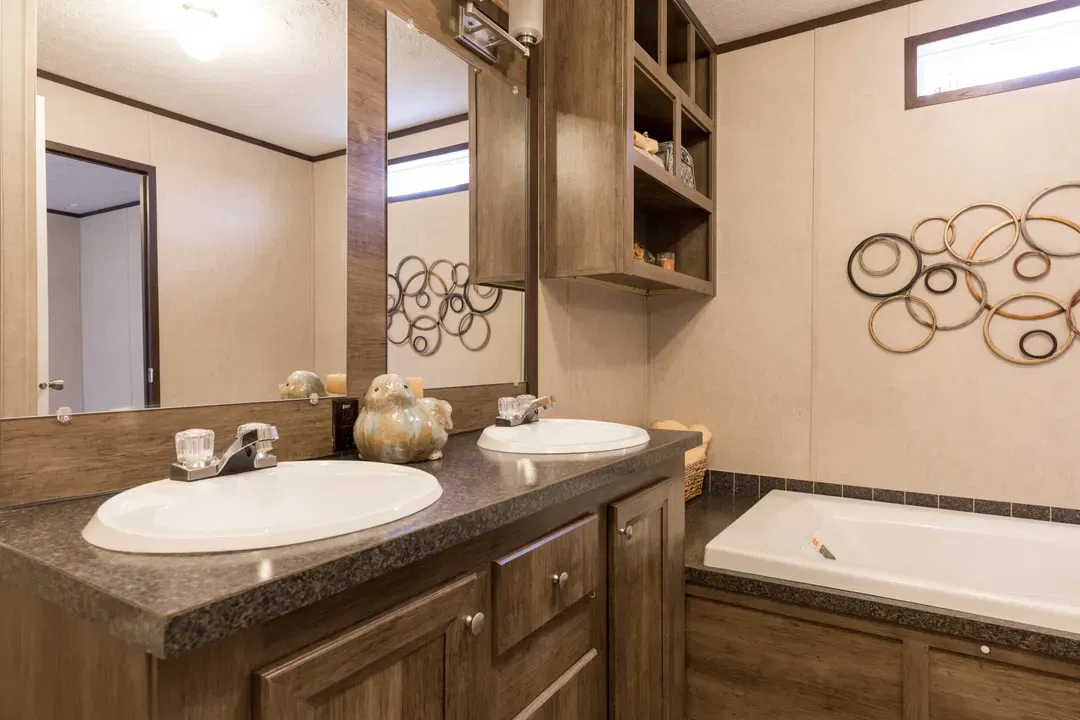 The anniversary bathroom home features