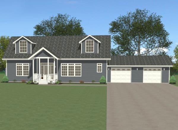 Telemark 3570 hero, elevation, and exterior home features