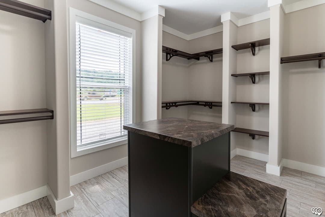 The barndominium interior home features