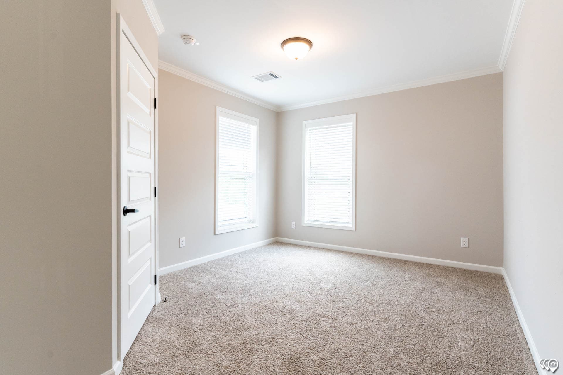 The woodside bedroom home features