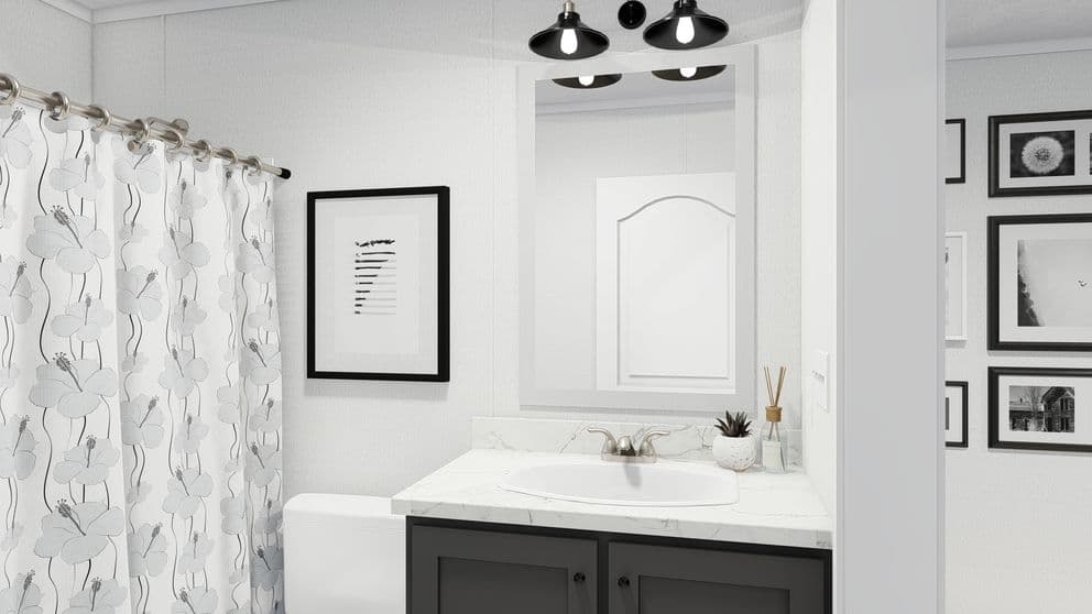 The reserve 52 bathroom home features