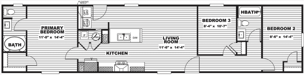Clark floor plan home features