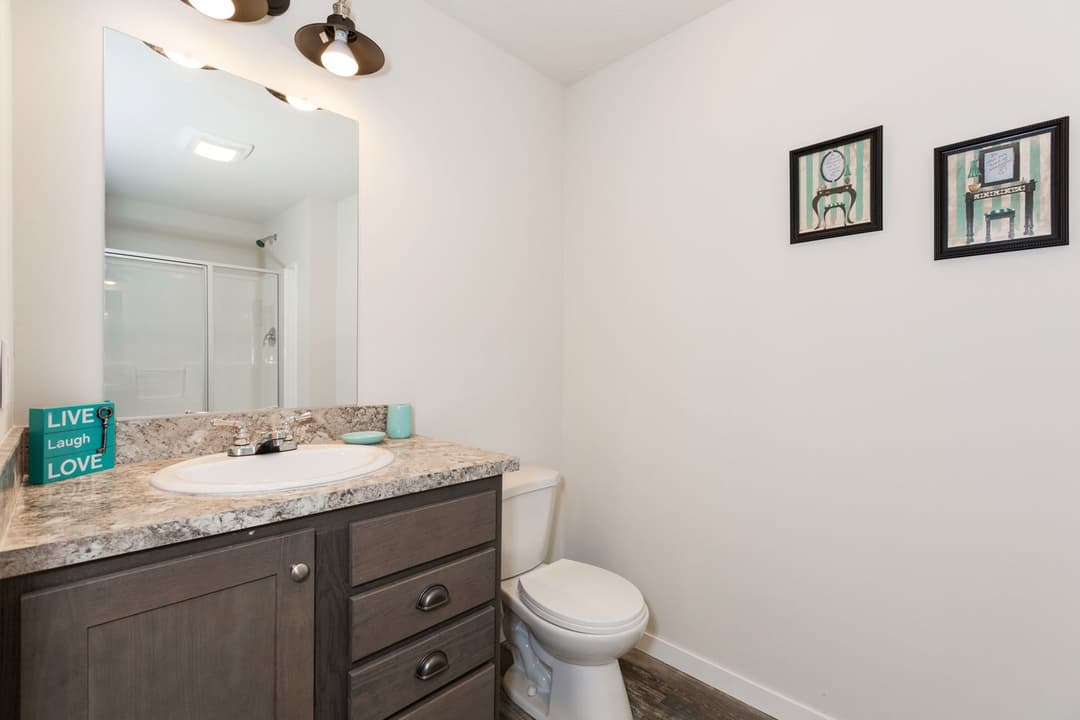 Spring meadow bathroom home features