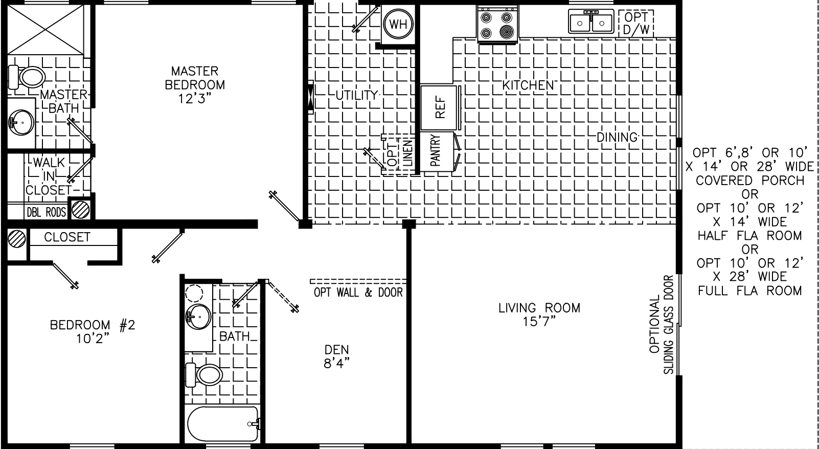 Kim 2840 floor plan home features