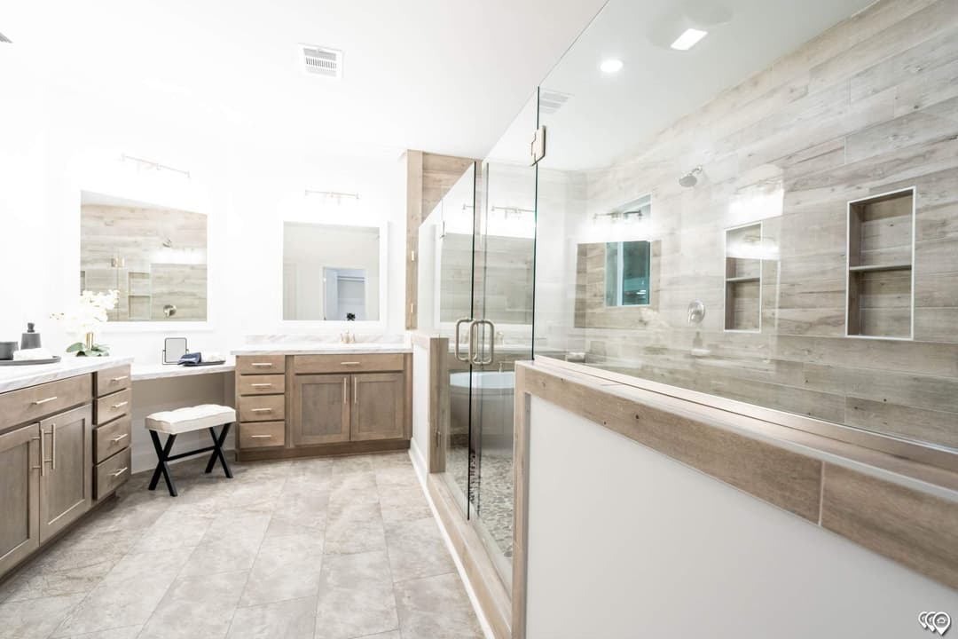The lost creek bathroom home features