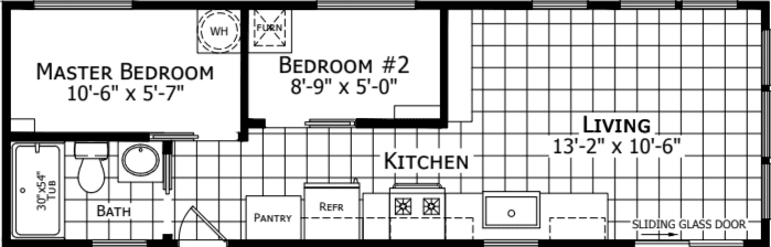 Park model a903 floor plan home features