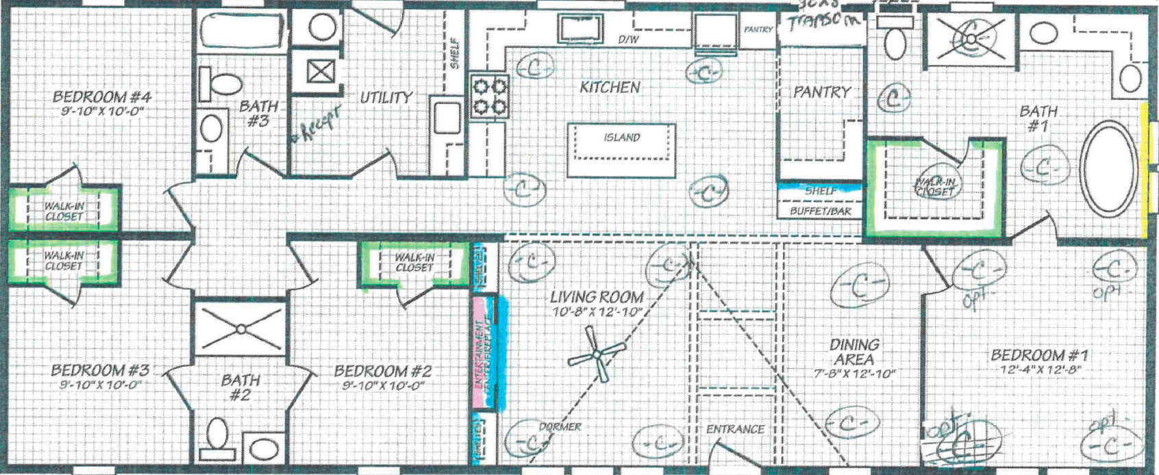 Aura 28644n floor plan home features