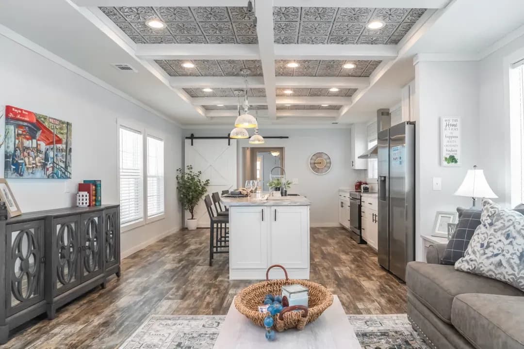 The dewey interior home features