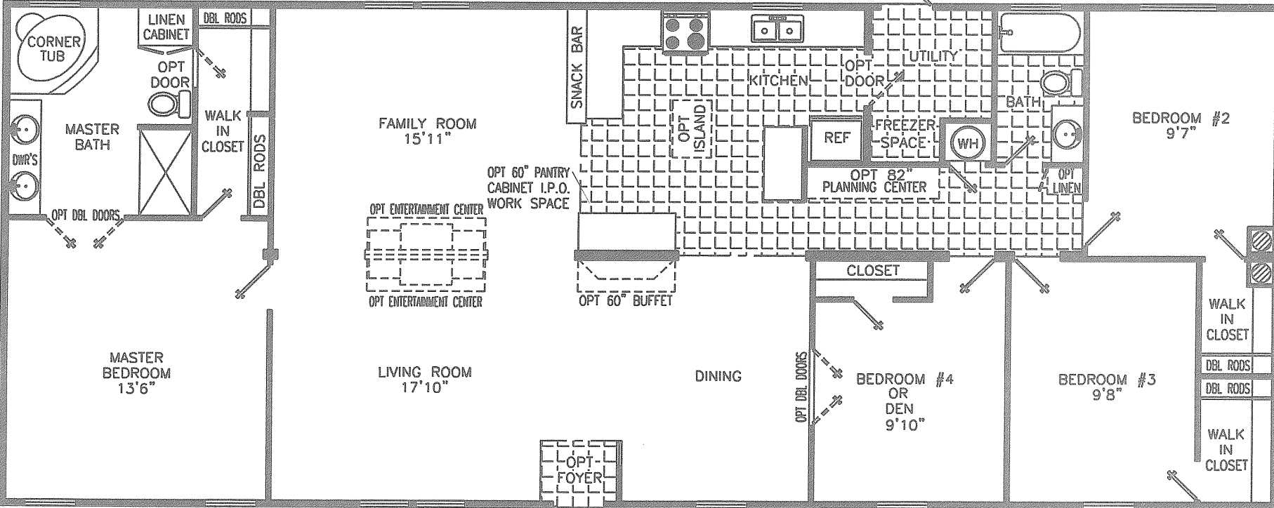 Garth 2866 floor plan home features