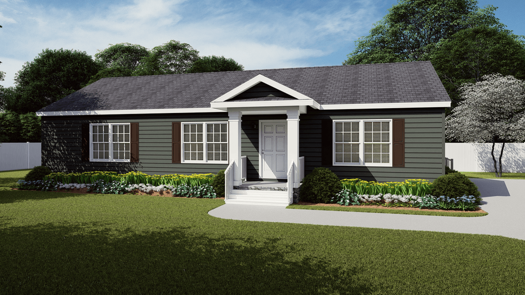 2089 52x28 3+2 heritage hero, elevation, and exterior home features