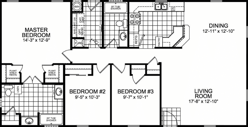 American freedom 2852c floor plan home features