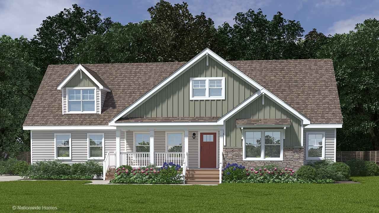 Sparden cape hero, elevation, and exterior home features