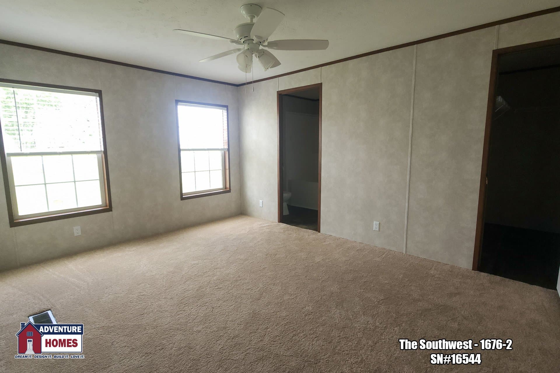 Southwest | 1676-2 bedroom home features