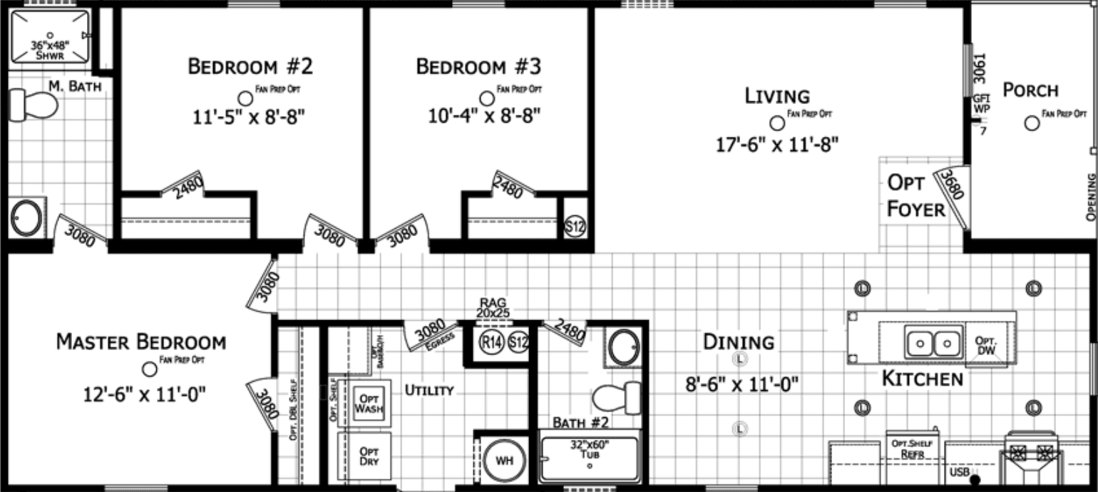 Corday floor plan home features