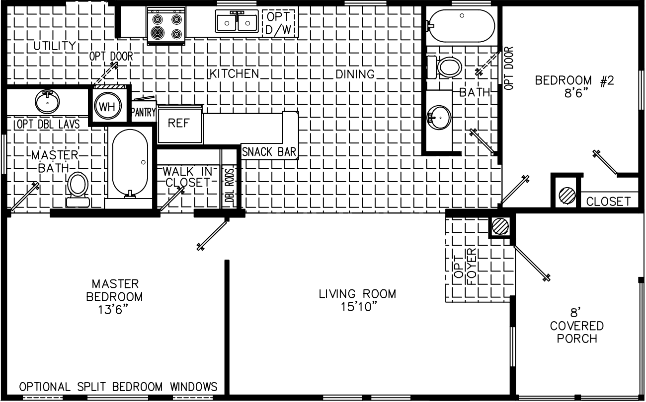 Zackflower 2840 floor plan home features