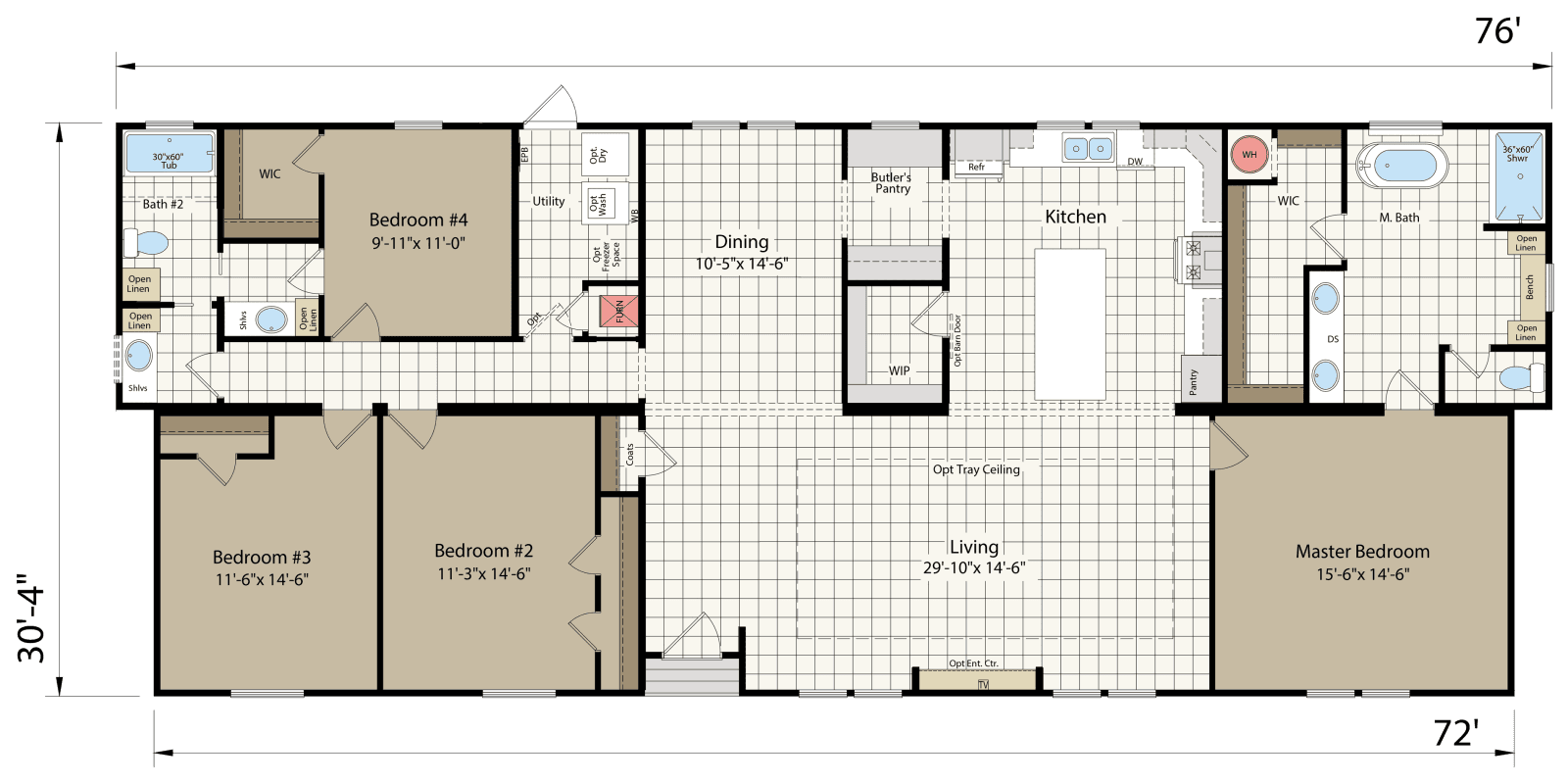 Innovation 3276n floor plan home features