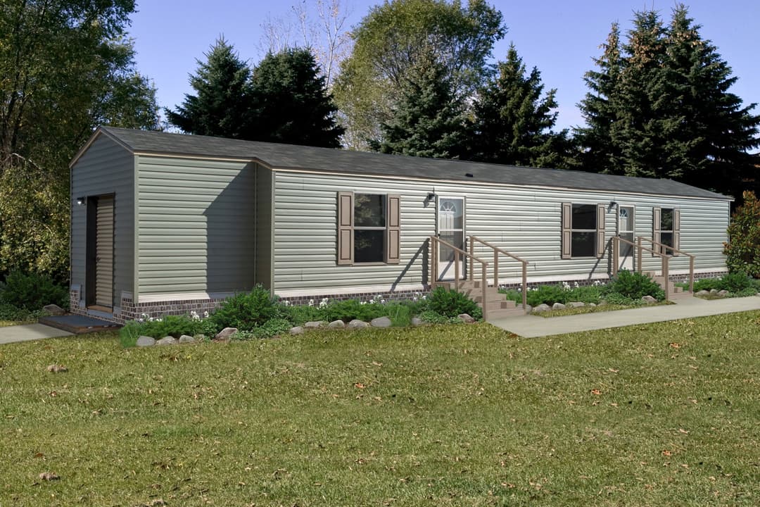 Singlewide s-16×64-32c shed elevation and exterior home features