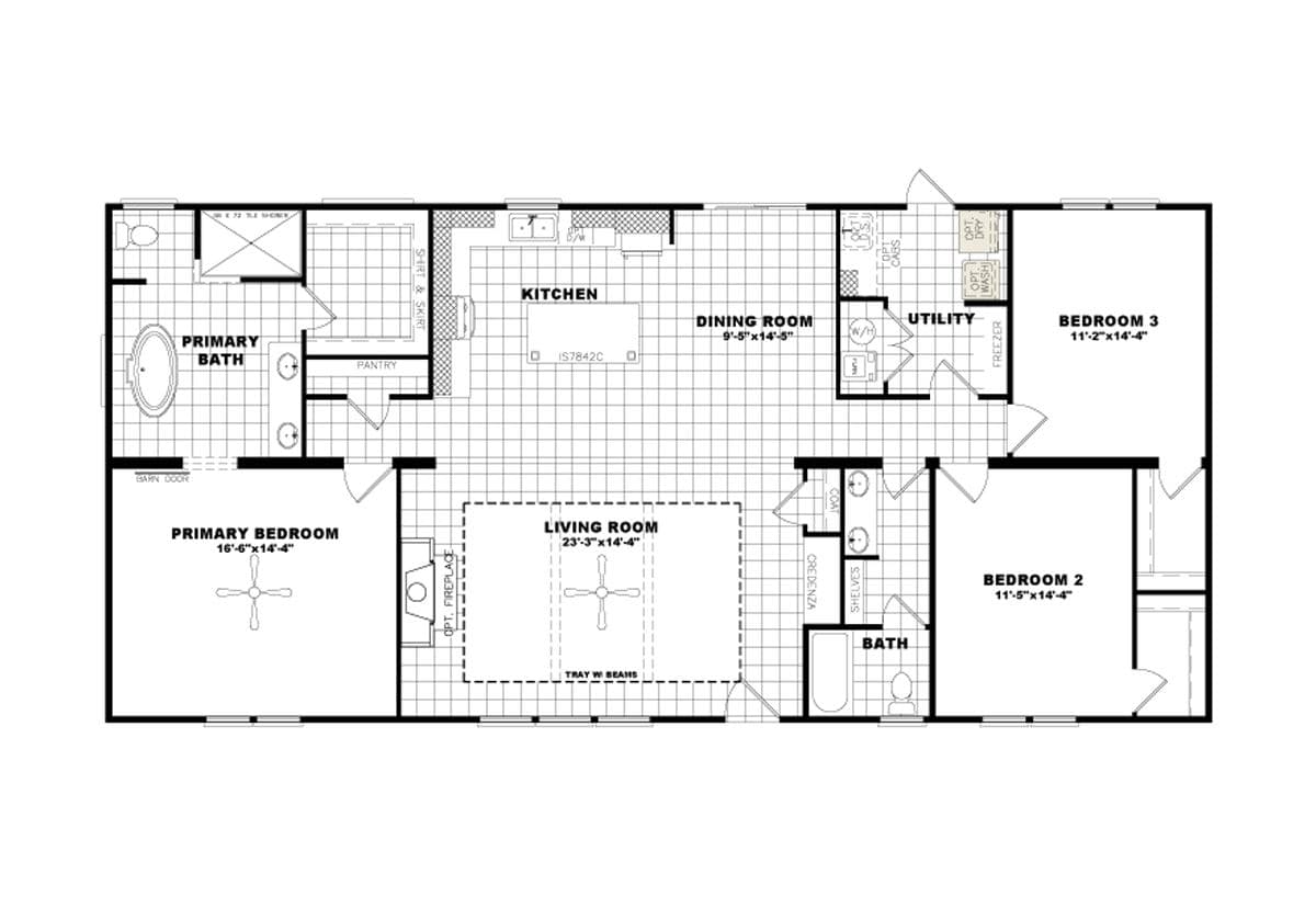 The matterhorn floor plan home features