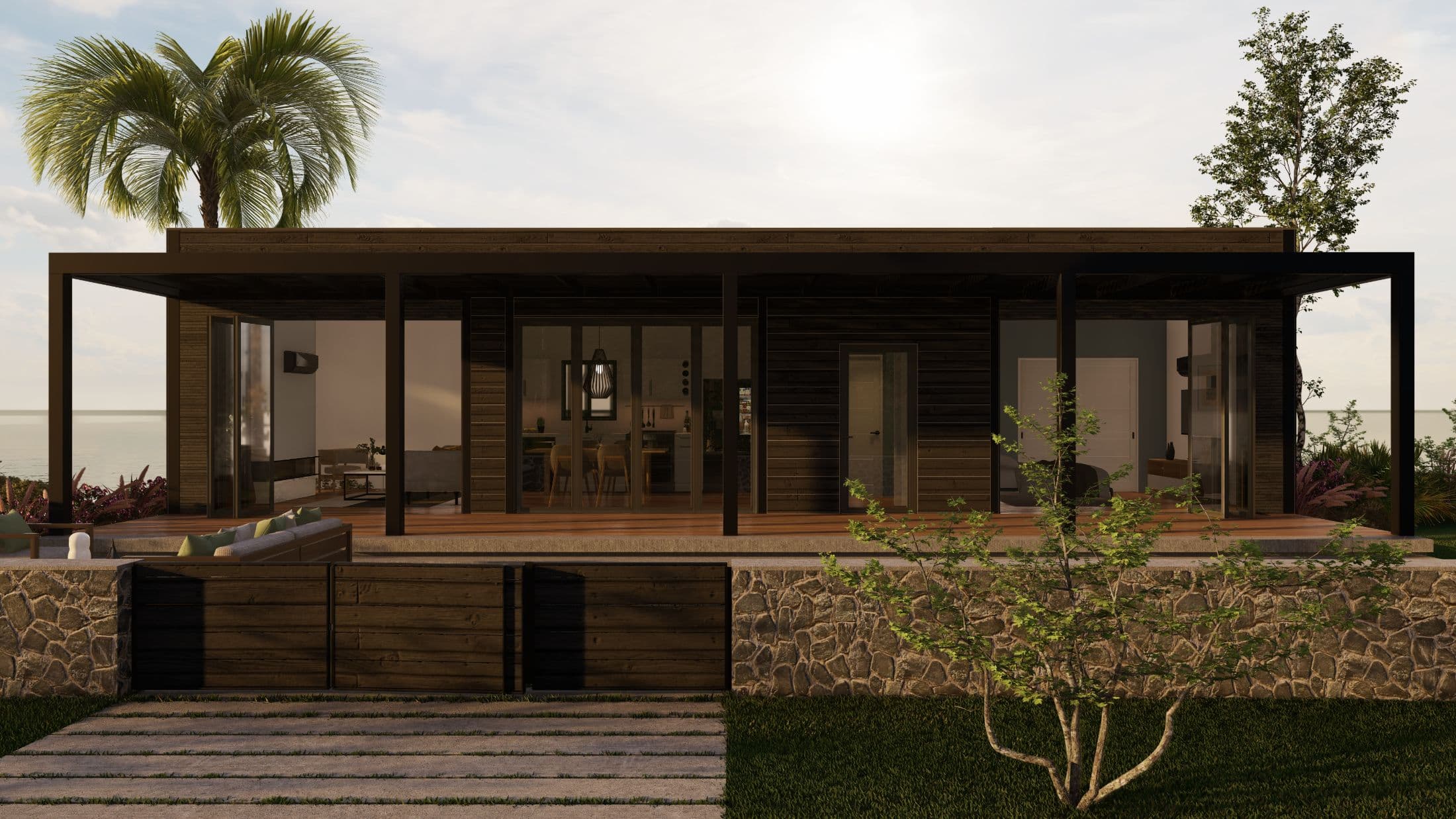 Model 23 exterior home features