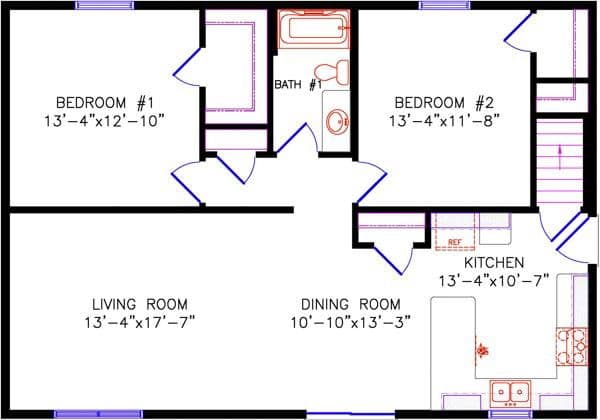 Cavalier 5040 floor plan home features