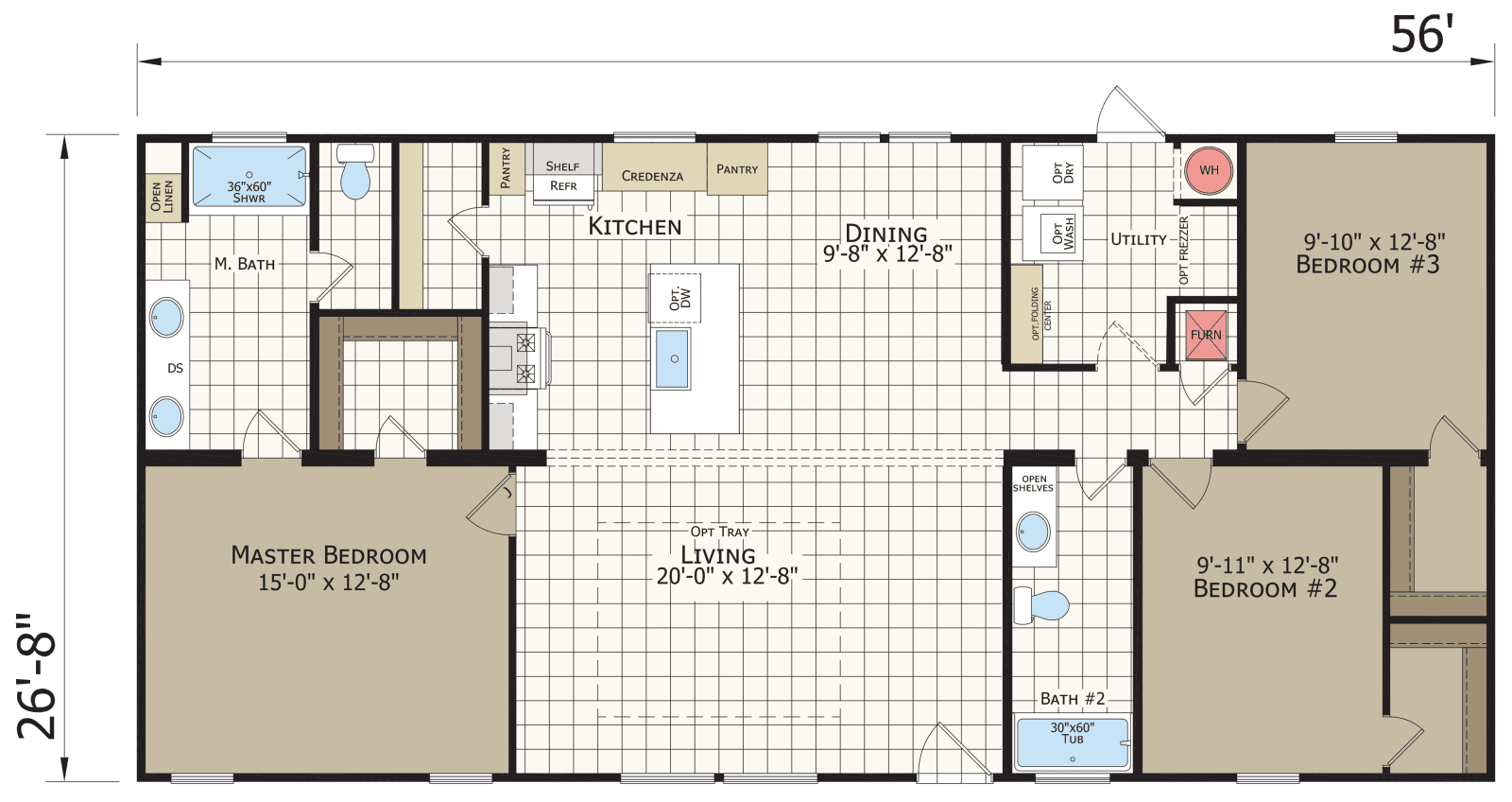 Titan extreme 2856n floor plan home features