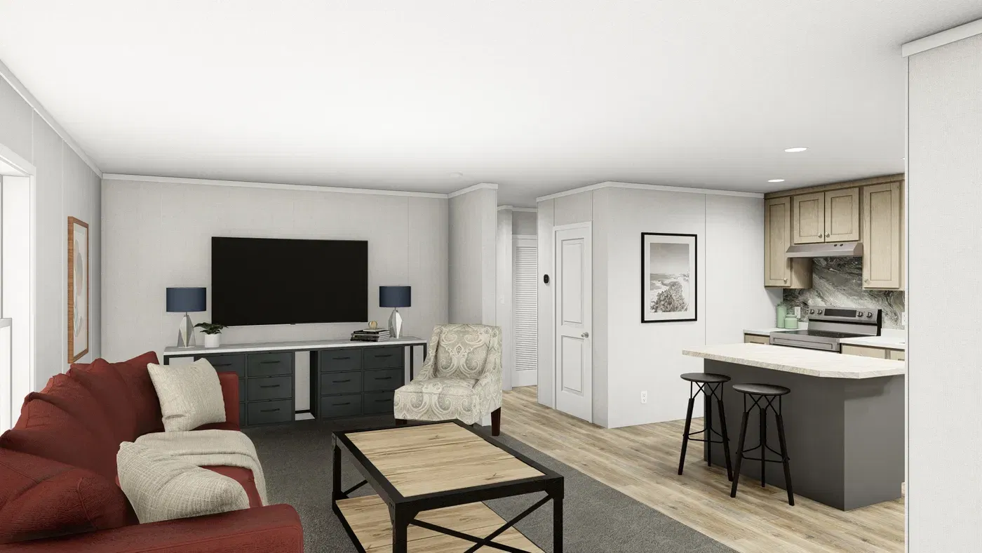 Turqouise interior home features