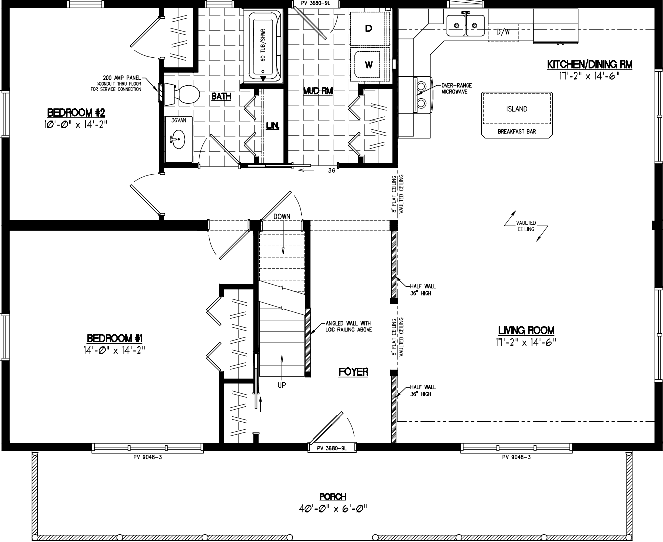 Mountaineer deluxe 3044 floor plan home features