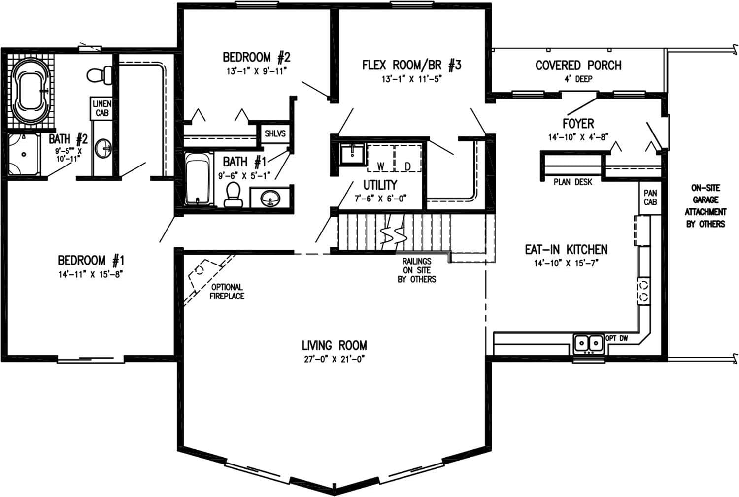 Timber bluff floor plan home features