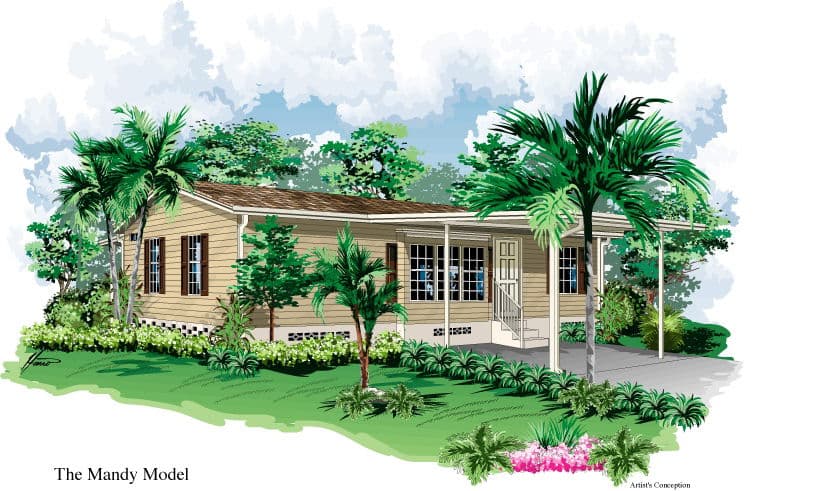 Mandy 2440 hero, elevation, and exterior home features