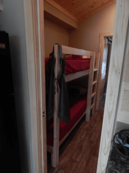 Hill country bedroom home features