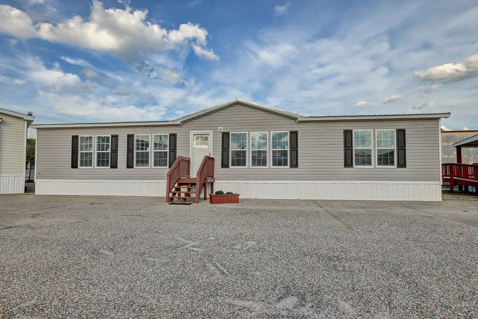 The chipper hero, elevation, and exterior home features