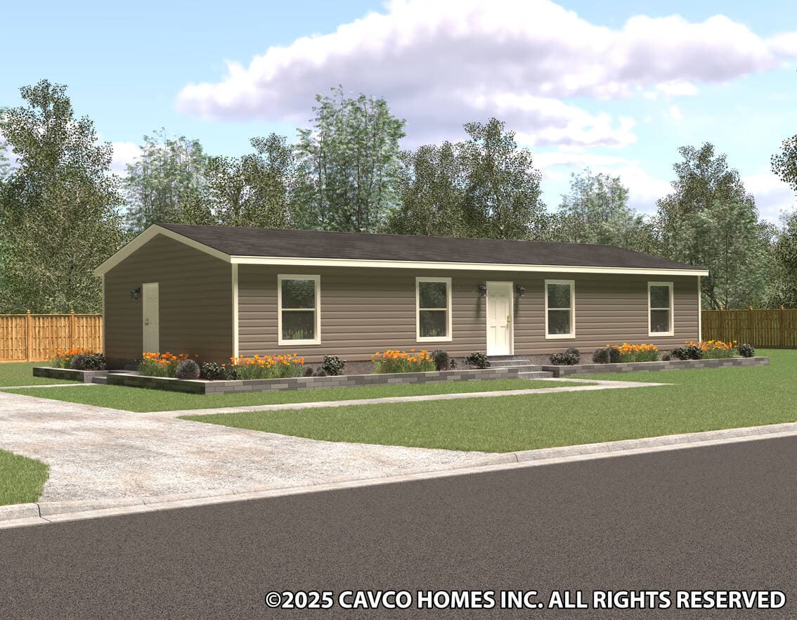 Palm harbor 28563t elevation and exterior home features