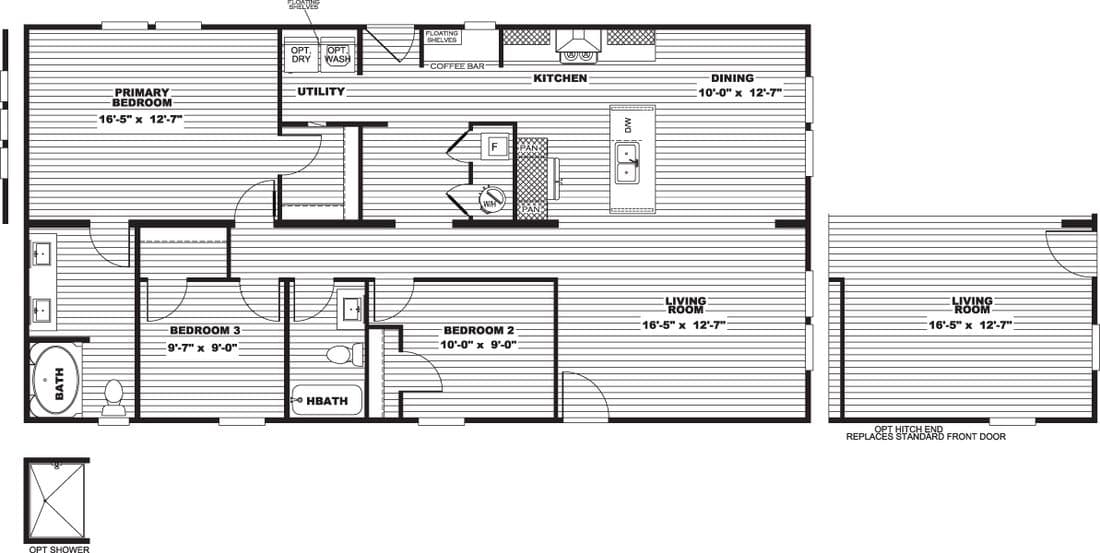 Cook floor plan home features