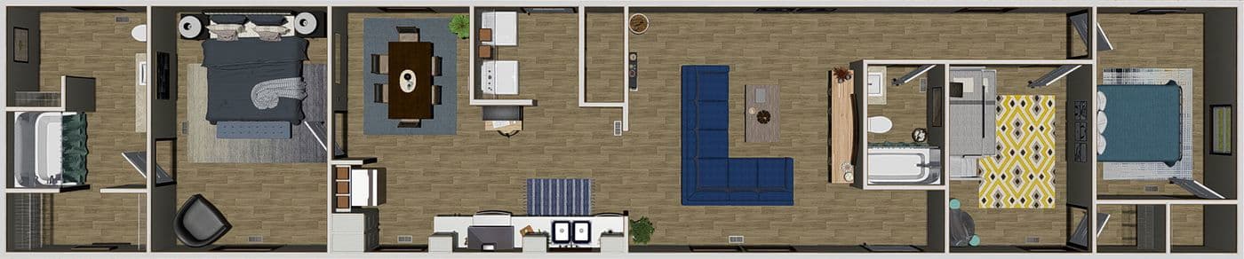 Grand floor plan home features