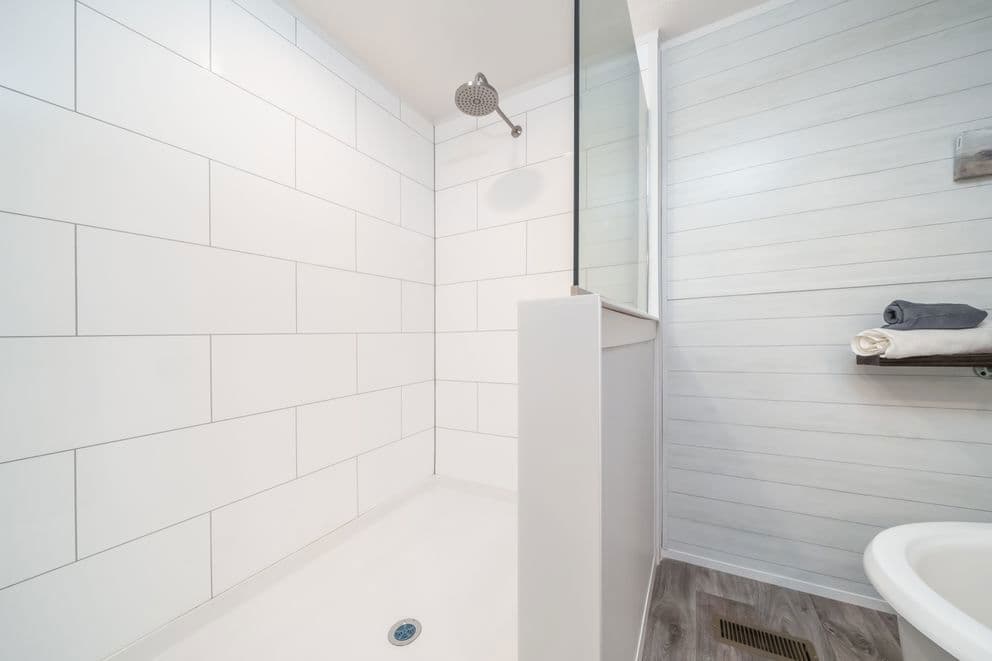 The reserve 60 bathroom home features