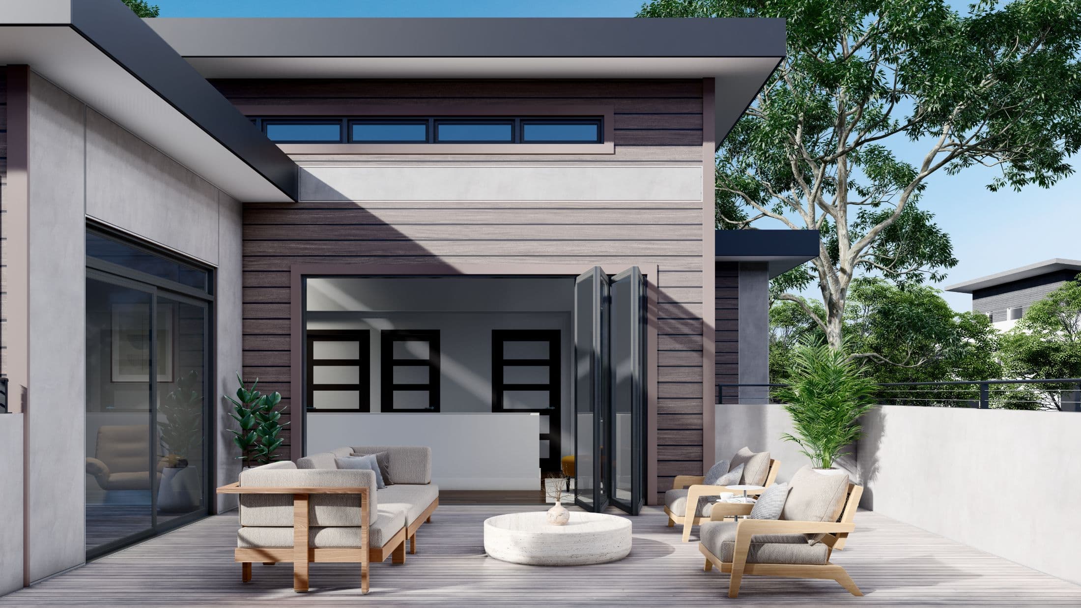 Model 5 exterior home features