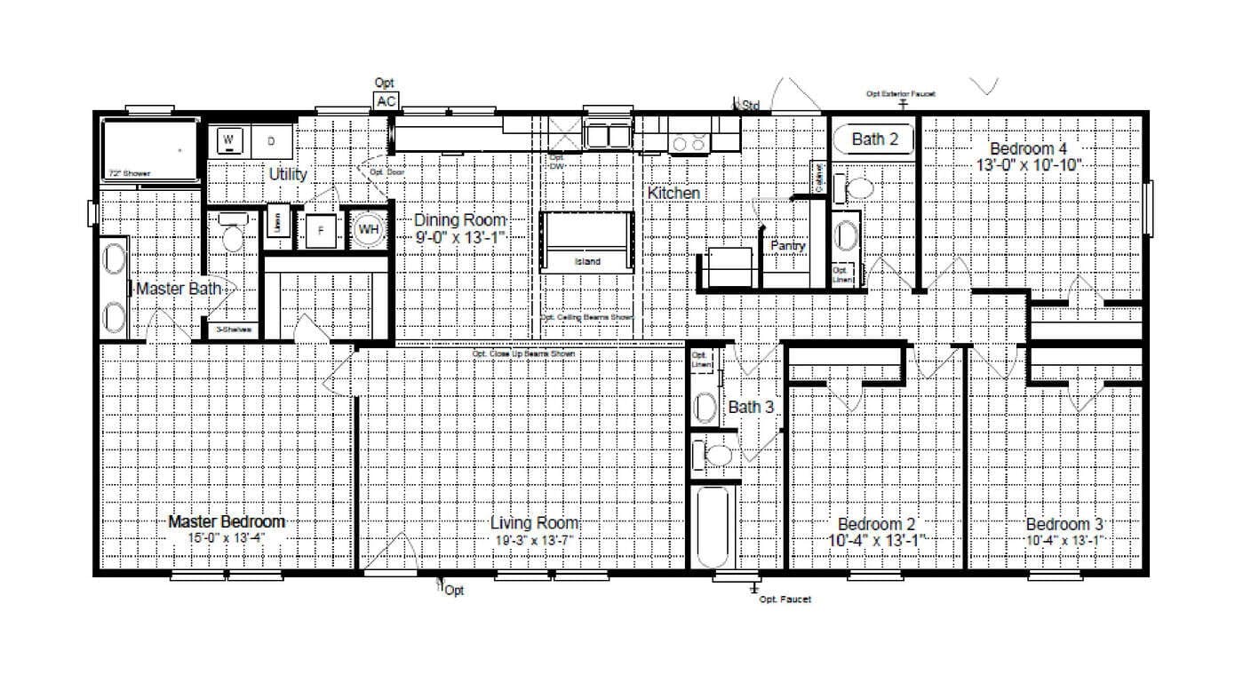 Heartland 28624h floor plan home features