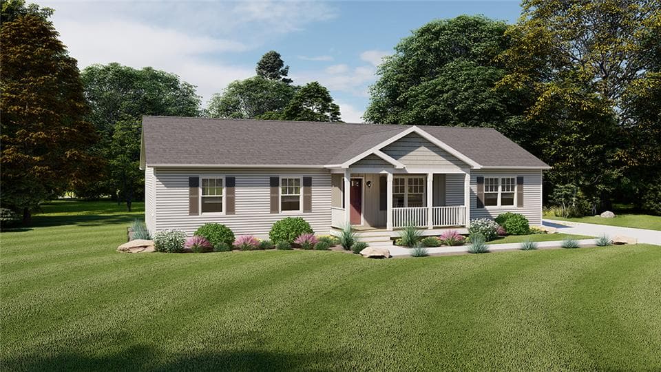 Essex hero, elevation, and exterior home features