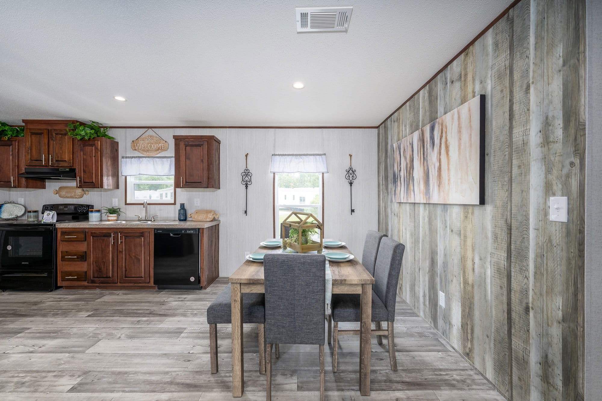 The earnhardt kitchen home features