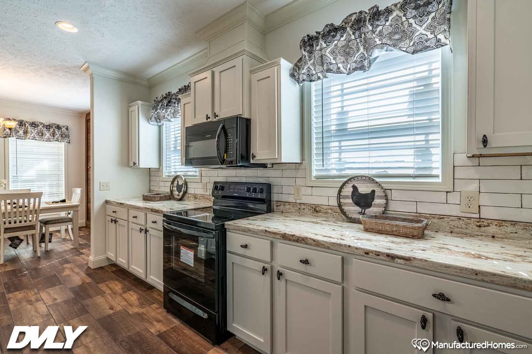 Orchard house (porch) kitchen home features