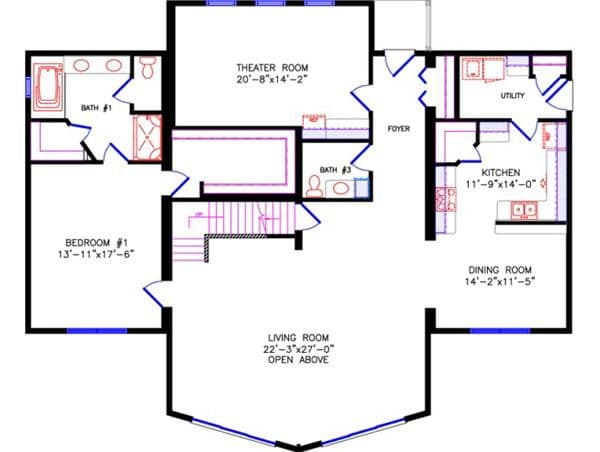 Loft 4765 floor plan home features