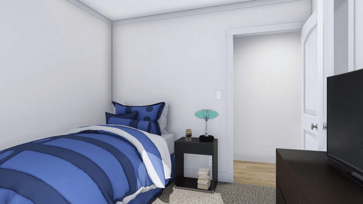 Superfly bedroom home features