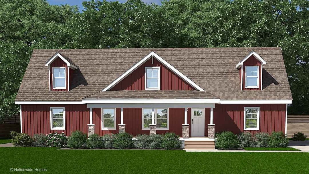 Sparta ranch elevation and exterior home features