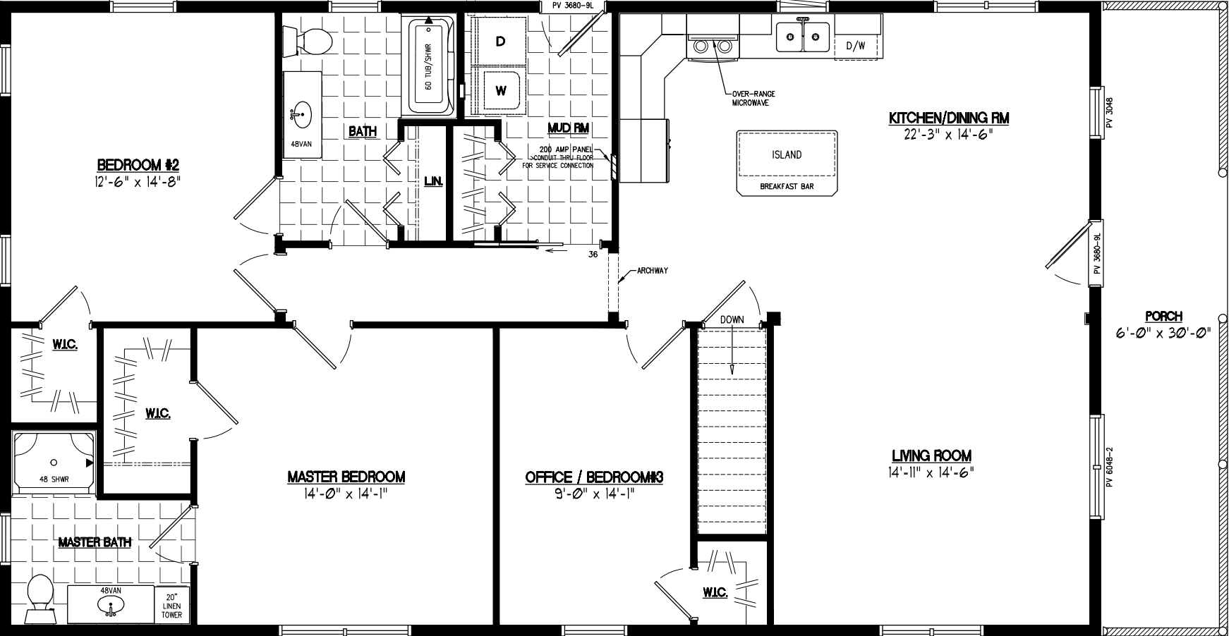 Settler 3052 floor plan home features