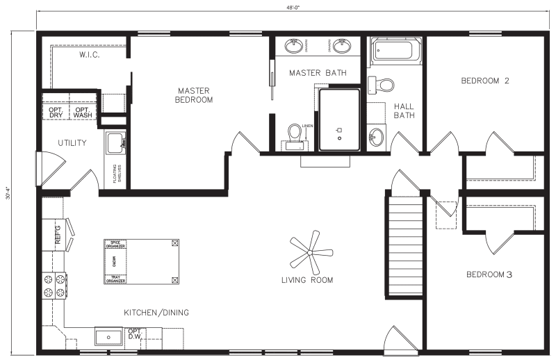 Napa valley floor plan home features