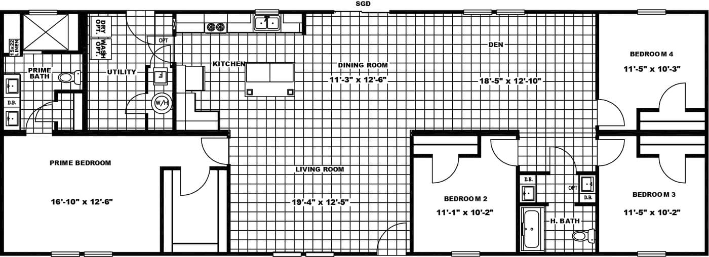 Kennesaw elite floor plan home features