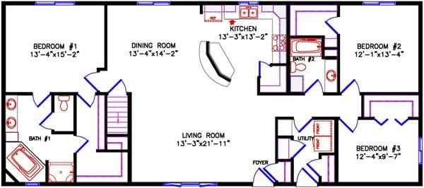 Brookdale 2330 floor plan home features