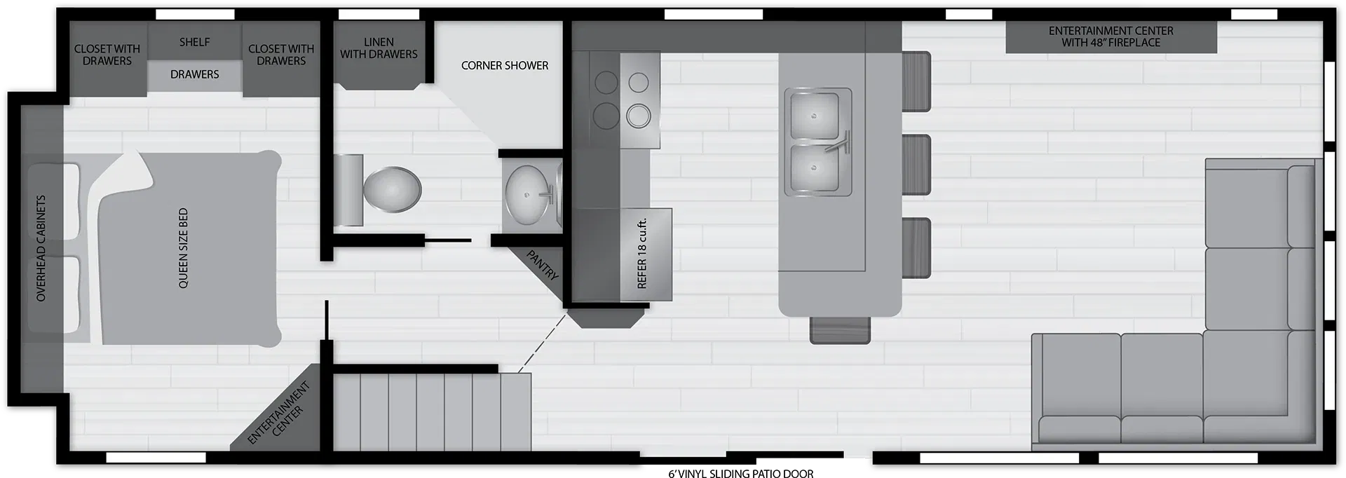 Island 4895 floor plan home features