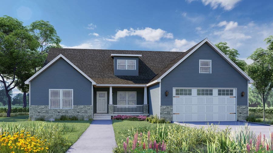 Craftsman ii hero, elevation, and exterior home features